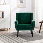 Sillón ergonómico de terciopelo suave para sala de estar
