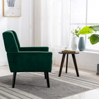 Sillón ergonómico de terciopelo suave para sala de estar
