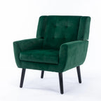Sillón ergonómico de terciopelo suave para sala de estar