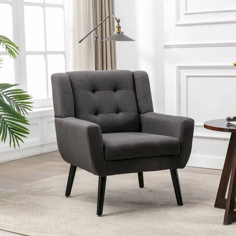 Sillón ergonómico de terciopelo suave para sala de estar