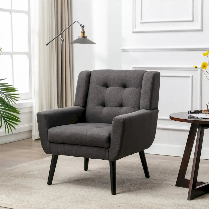 Sillón ergonómico de terciopelo suave para sala de estar