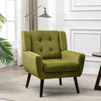 Sillón ergonómico de terciopelo suave para sala de estar