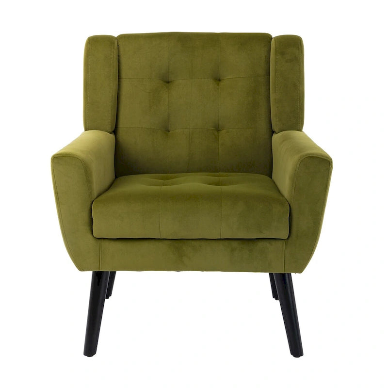 Sillón ergonómico de terciopelo suave para sala de estar