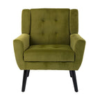 Sillón ergonómico de terciopelo suave para sala de estar