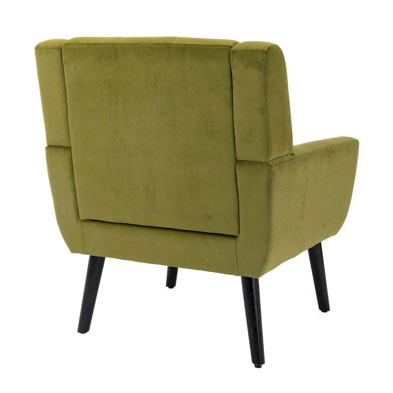 Sillón ergonómico de terciopelo suave para sala de estar