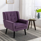 Sillón ergonómico de terciopelo suave para sala de estar
