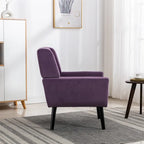 Sillón ergonómico de terciopelo suave para sala de estar