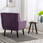 Sillón ergonómico de terciopelo suave para sala de estar