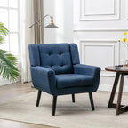 Sillón ergonómico de terciopelo suave para sala de estar