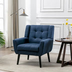 Sillón ergonómico de terciopelo suave para sala de estar