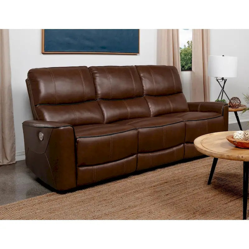 Sofá reclinable eléctrico tapizado Ashland
