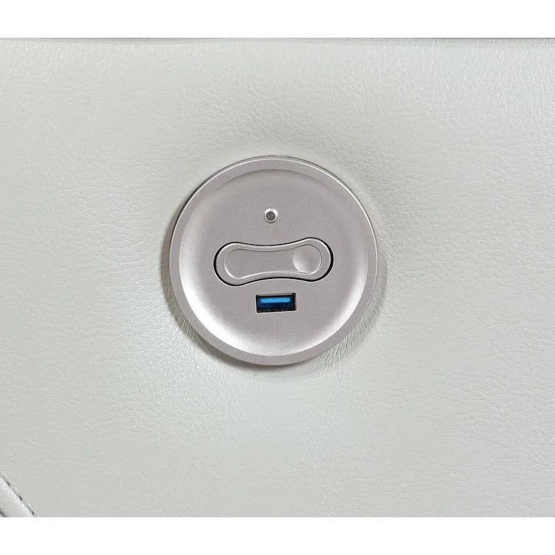 Sofá reclinable eléctrico tapizado Ashland