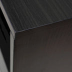 Credenza para TV Rochester con 2 cajones, 4 estantes y patas de hierro