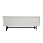 Credenza para TV Rochester con 2 cajones, 4 estantes y patas de hierro