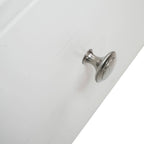 Credenza para TV Rochester con 2 cajones, 4 estantes y patas de hierro