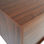Credenza para TV Rochester con 2 cajones, 4 estantes y patas de hierro