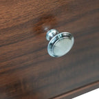 Credenza para TV Rochester con 2 cajones, 4 estantes y patas de hierro