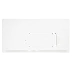 Mesa de costura plegable portátil plateada/blanca con ruedas