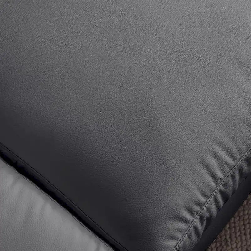 Sofá moderno en forma de L de piel sintética con chaise longue reversible