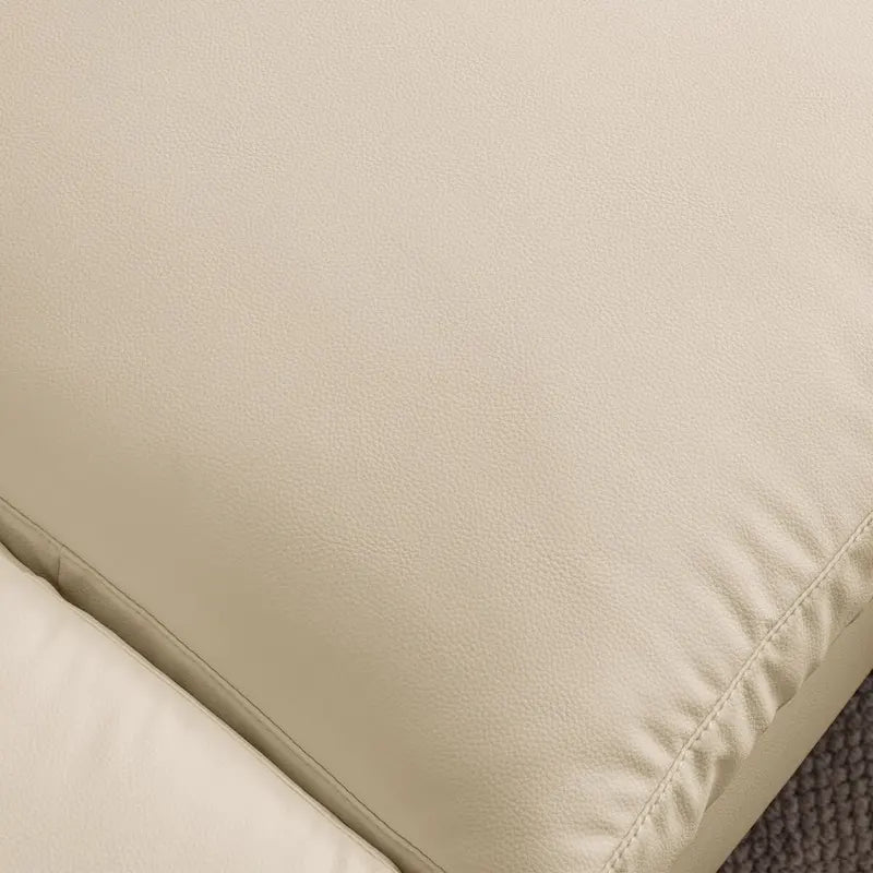 Sofá moderno en forma de L de piel sintética con chaise longue reversible
