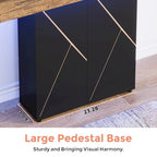 43.3 Mesa consola de pedestal de granja, mesa de sofá para sala de estar, mesa de entrada para vestíbulo, escritorio estrecho